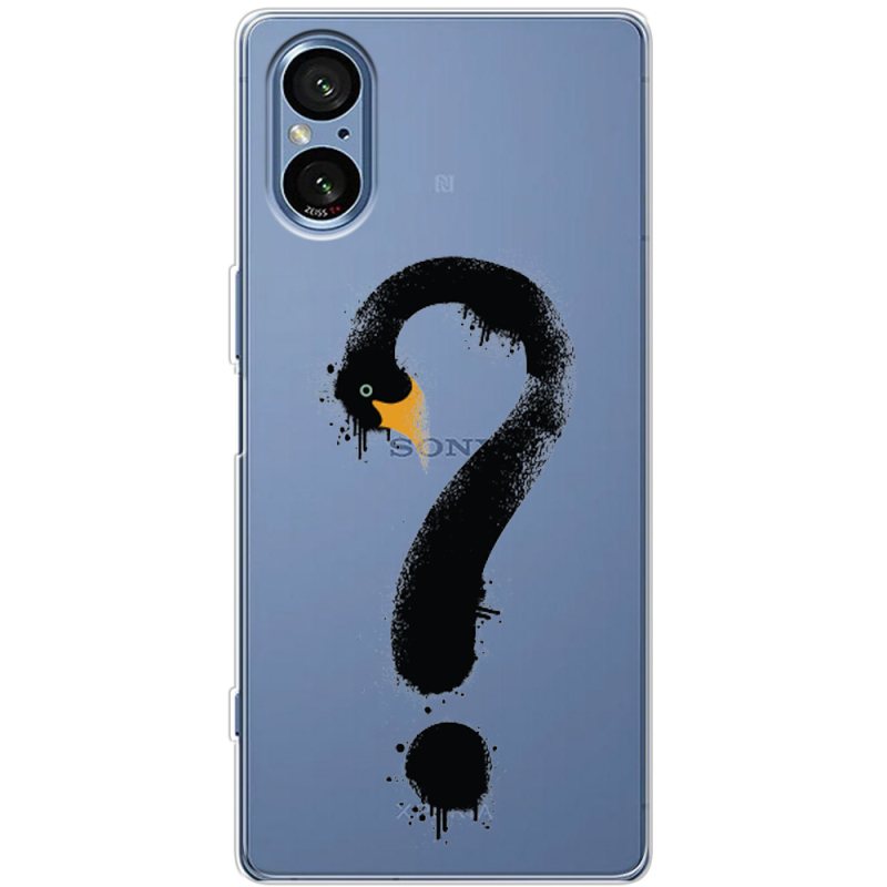 Прозорий чохол BoxFace Sony Xperia 5 V Swan question