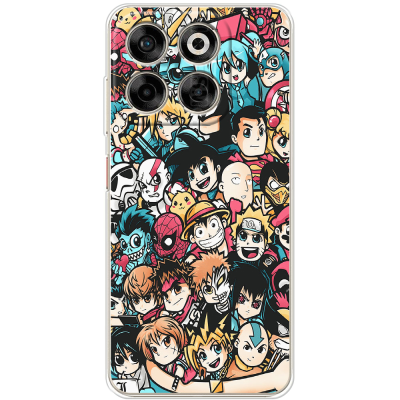 Чохол BoxFace ZTE Blade V70 Anime Stickers