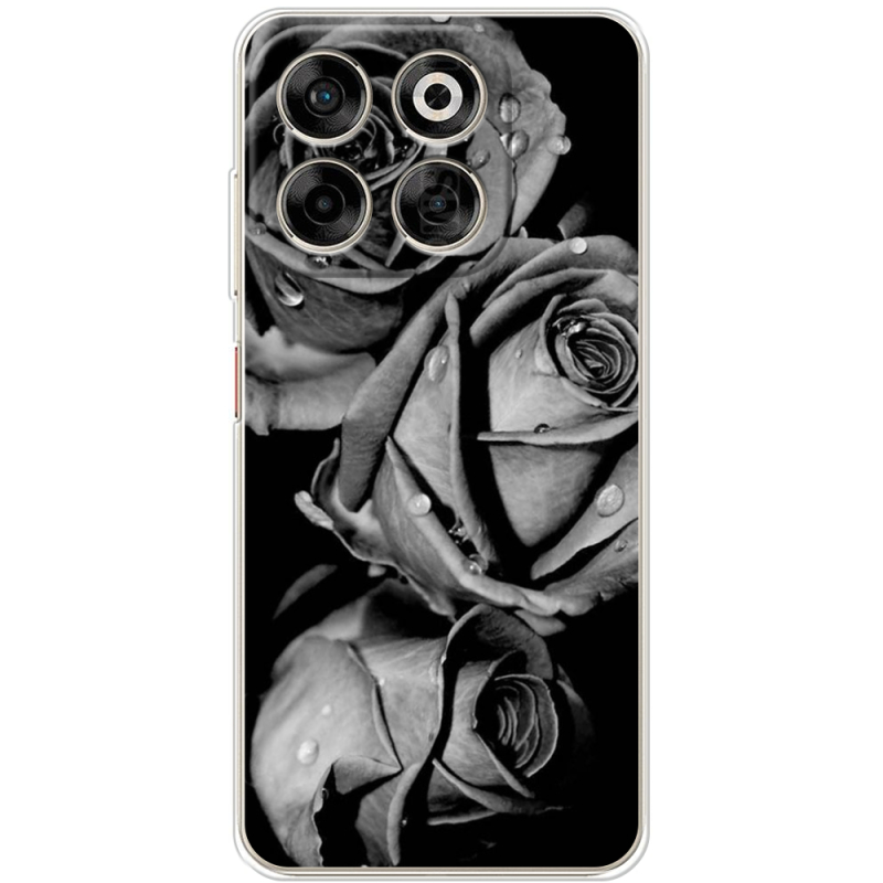 Чохол BoxFace Nubia V70 Black and White Roses