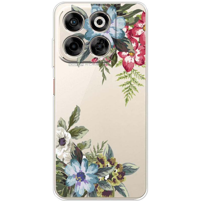 Прозорий чохол BoxFace ZTE Blade V70 Floral
