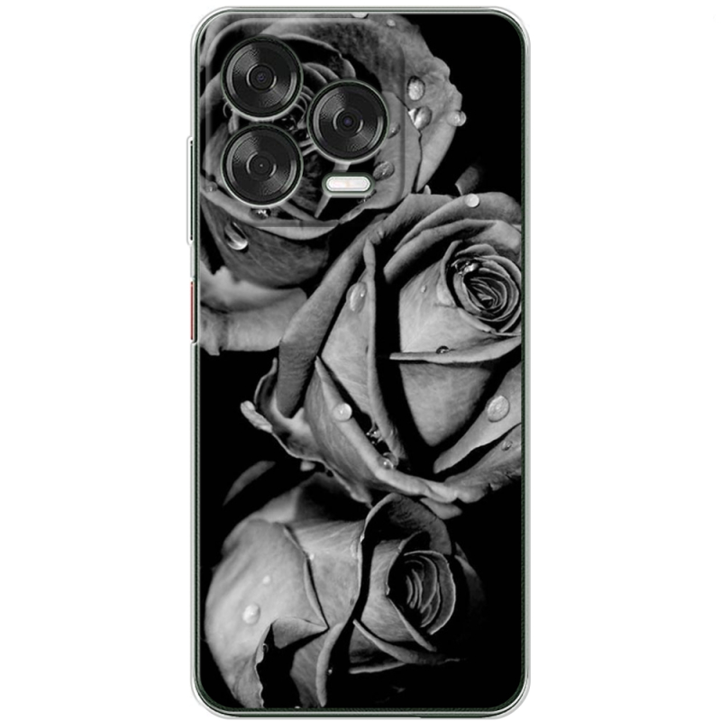 Чохол BoxFace Nubia V70 Design Black and White Roses