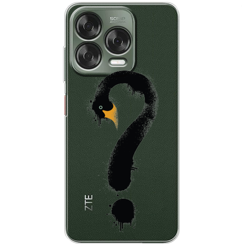 Прозорий чохол BoxFace Nubia V70 Design Swan question