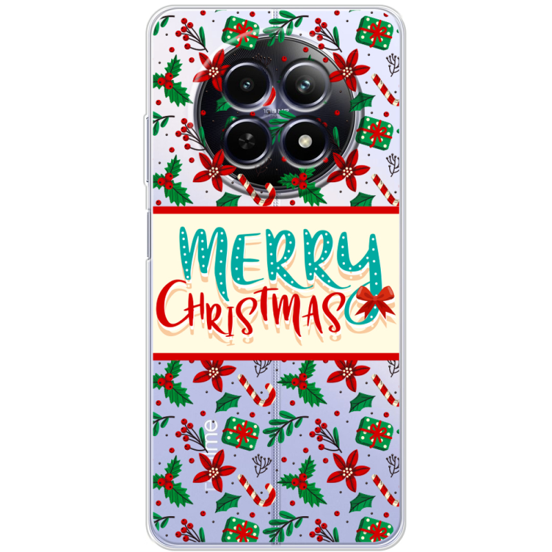 Прозорий чохол BoxFace Realme 13 5G Vintage Christmas Pattern