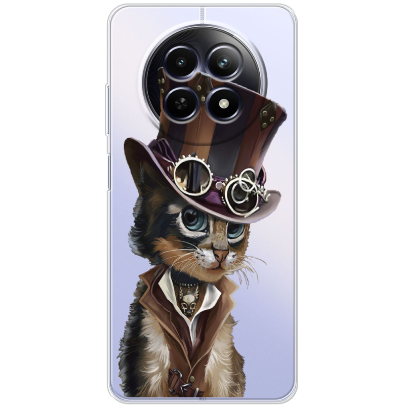 Прозорий чохол BoxFace Realme 13 5G Steampunk Cat
