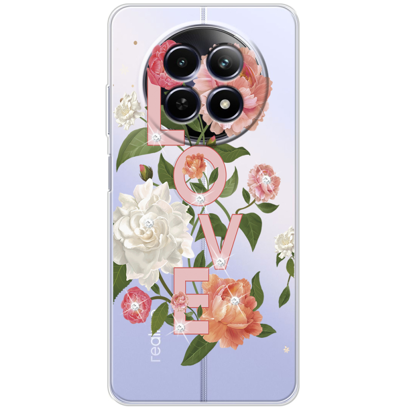 Чохол зі стразами Realme 13 5G Love