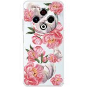 Прозорий чохол BoxFace Tecno Spark 30 4G Peony Watercolor Style