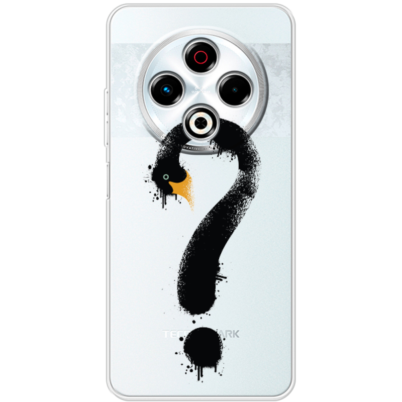 Прозорий чохол BoxFace Tecno Spark 30 4G Swan question