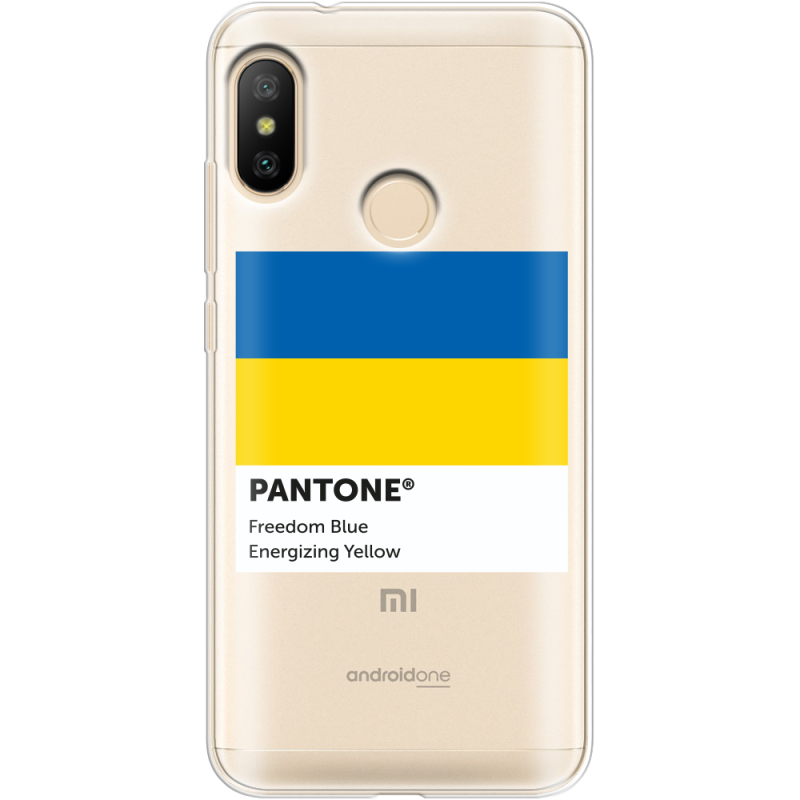 Прозрачный чехол Uprint Xiaomi Mi A2 Lite Pantone вільний синій