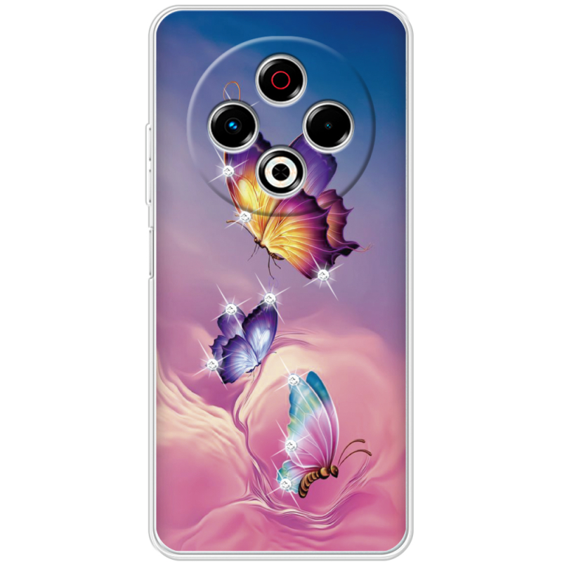 Чохол зі стразами Tecno Spark 30 4G Butterflies