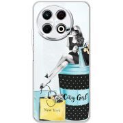 Прозорий чохол BoxFace Tecno Spark 30 Pro 4G City Girl