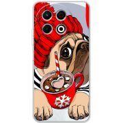 Прозорий чохол BoxFace Tecno Spark 30 Pro 4G Winter Puggy