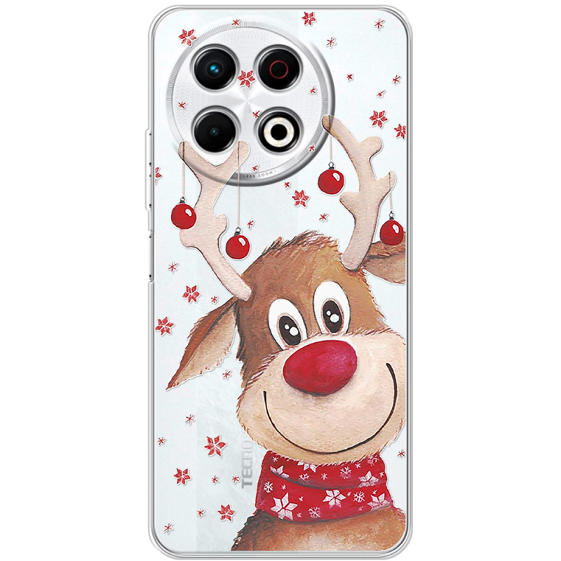 Прозорий чохол BoxFace Tecno Spark 30 Pro 4G Winter Deer