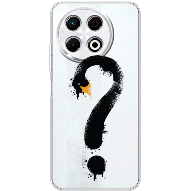 Прозорий чохол BoxFace Tecno Spark 30 Pro 4G Swan question