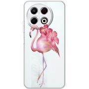 Прозорий чохол BoxFace Tecno Spark 30 Pro 4G Floral Flamingo