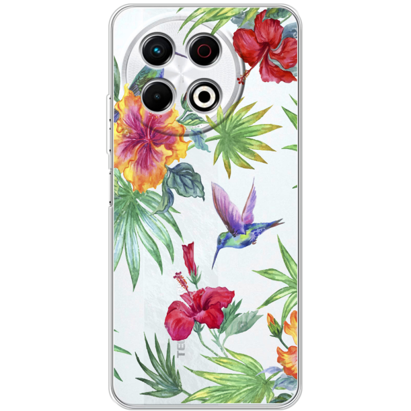 Прозорий чохол BoxFace Tecno Spark 30 Pro 4G Tropical