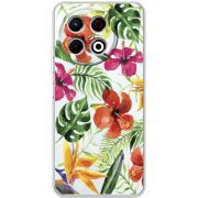 Прозорий чохол BoxFace Tecno Spark 30 Pro 4G Tropical Flowers
