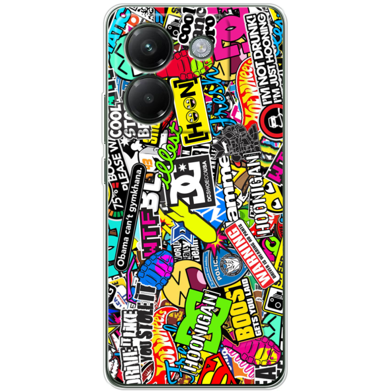 Чохол BoxFace Poco M7 Pro 5G Multicolored Inscriptions