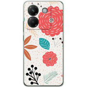 Чохол BoxFace Poco M7 Pro 5G Line Flowers