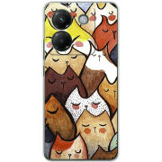 Чохол BoxFace Poco M7 Pro 5G Sleepy Cats