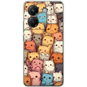 Чохол BoxFace Poco M7 Pro 5G Котики муркотики