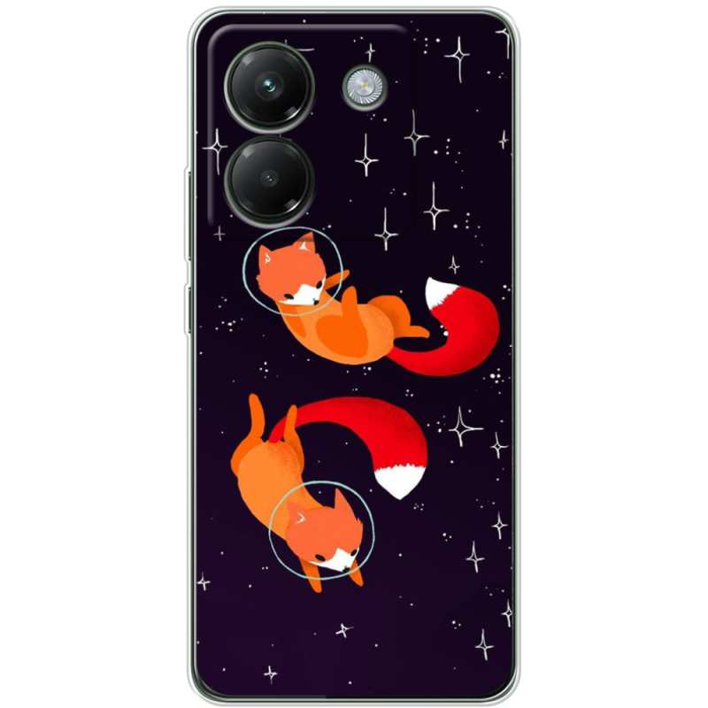 Чохол BoxFace Poco M7 Pro 5G Fox-Astronauts
