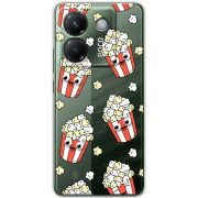 Прозорий чохол BoxFace Poco M7 Pro 5G с 3D-глазками Popcorn
