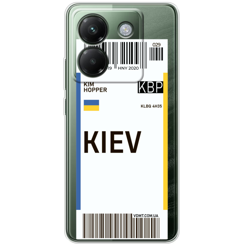 Прозорий чохол BoxFace Poco M7 Pro 5G Ticket Kiev