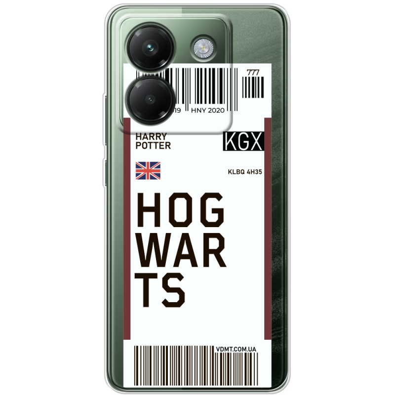 Прозорий чохол BoxFace Poco M7 Pro 5G Ticket Hogwarts