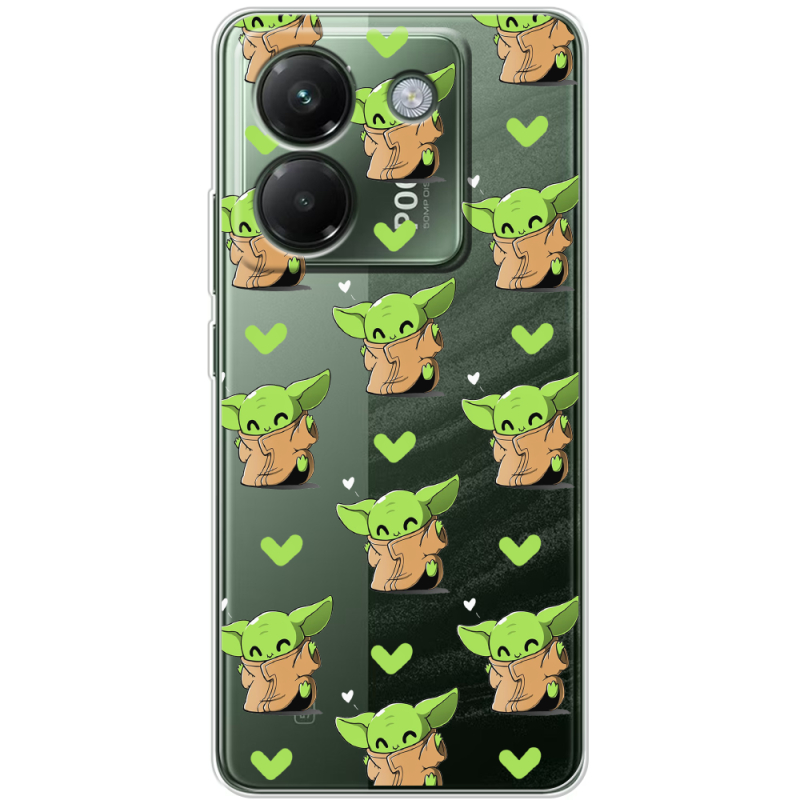 Прозорий чохол BoxFace Poco M7 Pro 5G Pattern Baby Yoda