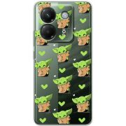 Прозорий чохол BoxFace Poco M7 Pro 5G Pattern Baby Yoda