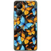 Прозорий чохол BoxFace Poco M7 Pro 5G Butterfly Morpho
