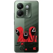 Прозорий чохол BoxFace Poco M7 Pro 5G siquid game люди в красном