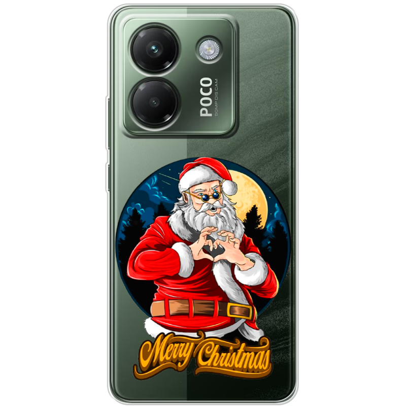 Прозорий чохол BoxFace Poco M7 Pro 5G Cool Santa