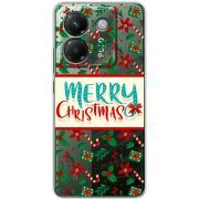 Прозорий чохол BoxFace Poco M7 Pro 5G Vintage Christmas Pattern