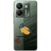 Прозорий чохол BoxFace Poco M7 Pro 5G Синиця і калина