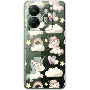 Прозорий чохол BoxFace Poco M7 Pro 5G Unicorns