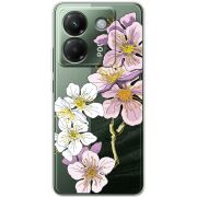 Прозорий чохол BoxFace Poco M7 Pro 5G Cherry Blossom