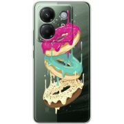 Прозорий чохол BoxFace Poco M7 Pro 5G Donuts