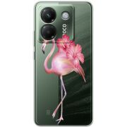 Прозорий чохол BoxFace Poco M7 Pro 5G Floral Flamingo
