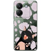 Прозорий чохол BoxFace Poco M7 Pro 5G Meow