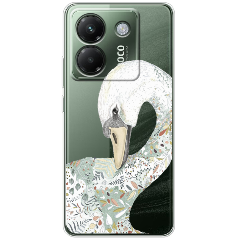 Прозорий чохол BoxFace Poco M7 Pro 5G Swan