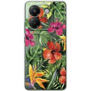 Прозорий чохол BoxFace Poco M7 Pro 5G Tropical Flowers