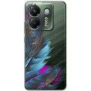 Прозорий чохол BoxFace Poco M7 Pro 5G Feathers