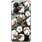 Прозорий чохол BoxFace Poco M7 Pro 5G Cotton flowers