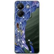 Чохол зі стразами Poco M7 Pro 5G Peafowl