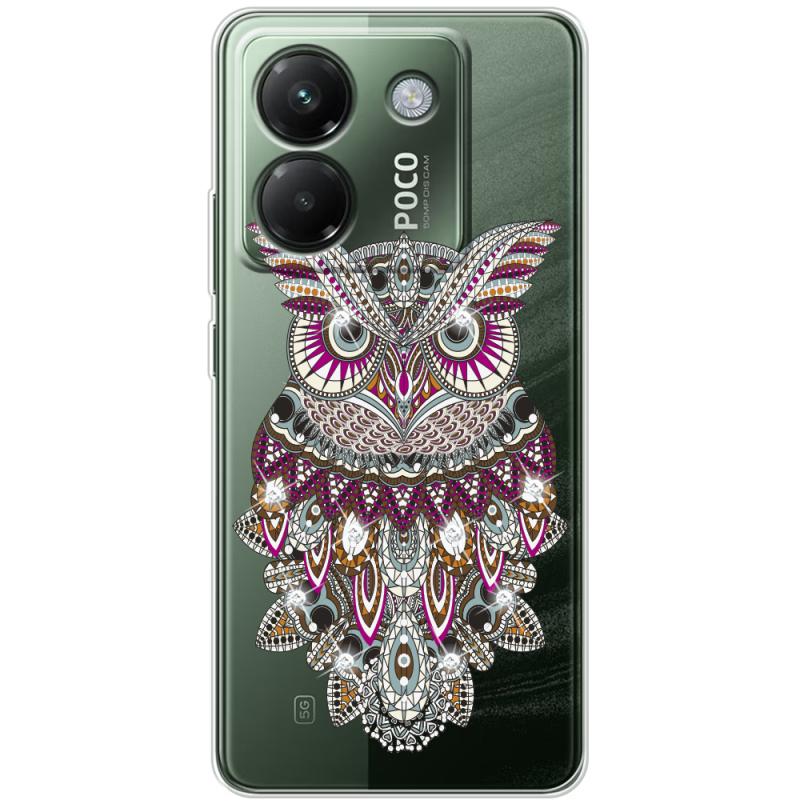 Чохол зі стразами Poco M7 Pro 5G Owl