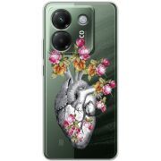 Чохол зі стразами Poco M7 Pro 5G Heart