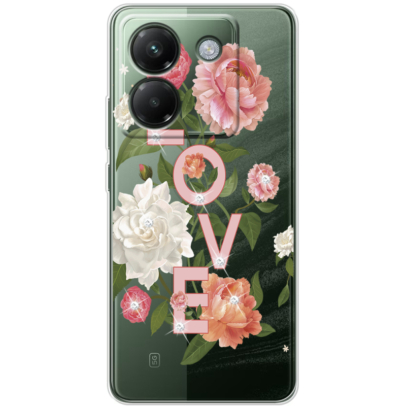 Чохол зі стразами Poco M7 Pro 5G Love
