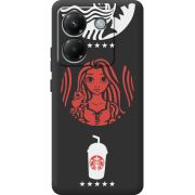 Чорний чохол BoxFace Poco M7 Pro 5G RedWhite Coffee
