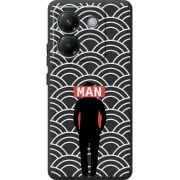 Чорний чохол BoxFace Poco M7 Pro 5G Man Pattern